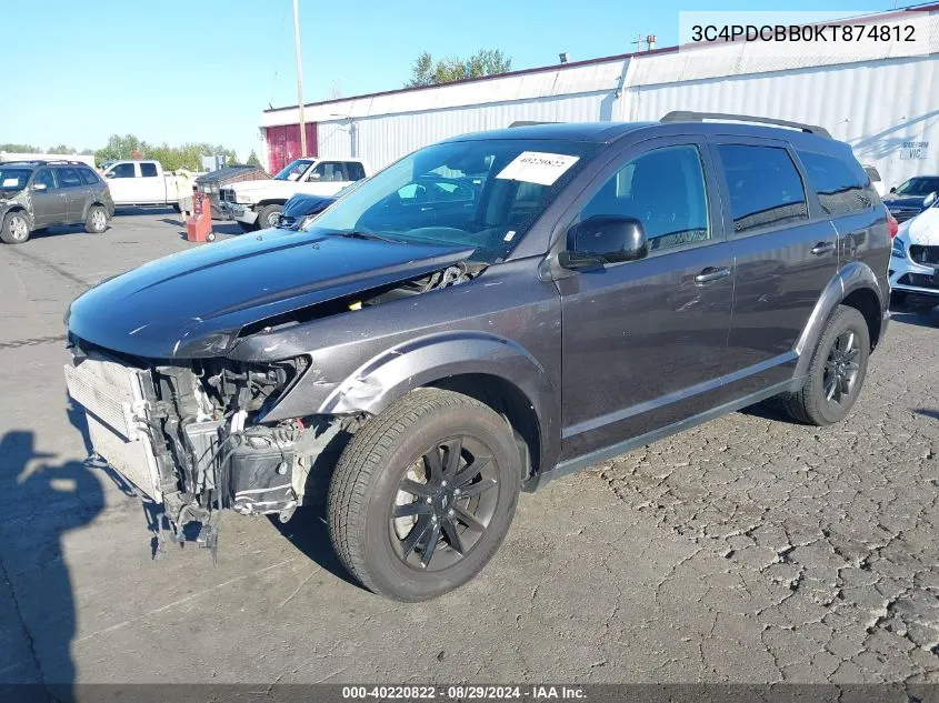 3C4PDCBB0KT874812 2019 Dodge Journey Se