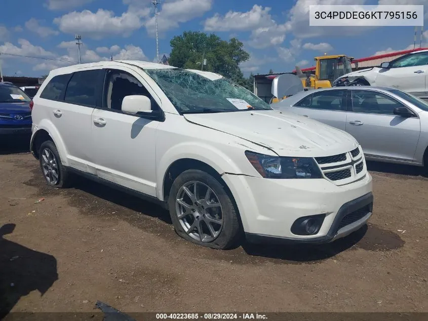 3C4PDDEG6KT795156 2019 Dodge Journey Gt Awd