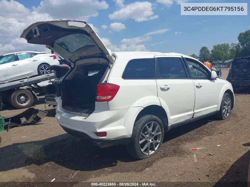 3C4PDDEG6KT795156 2019 Dodge Journey Gt Awd