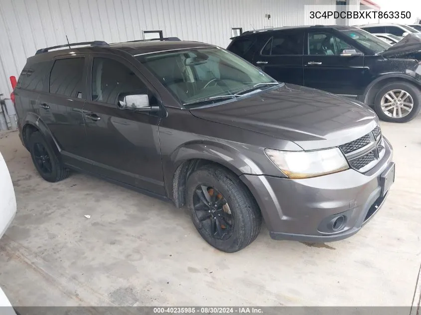 3C4PDCBBXKT863350 2019 Dodge Journey Se