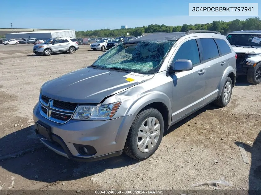 2019 Dodge Journey Se VIN: 3C4PDCBB9KT797941 Lot: 40240360