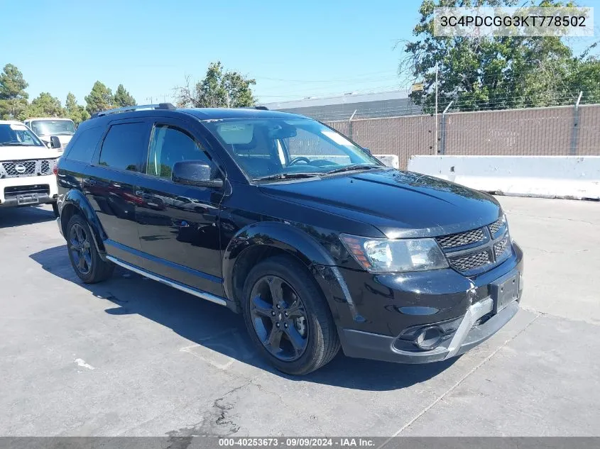 3C4PDCGG3KT778502 2019 Dodge Journey Crossroad