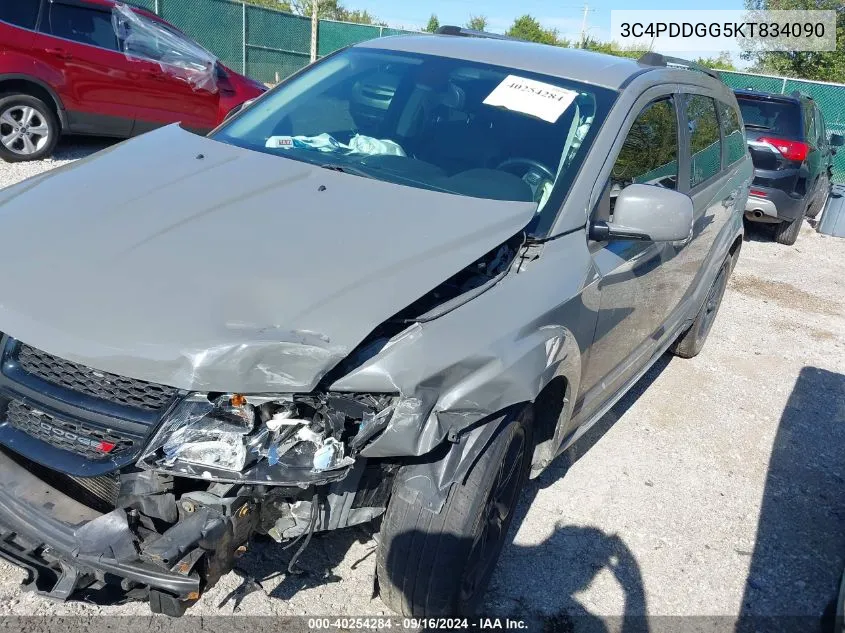 2019 Dodge Journey Crossroad Awd VIN: 3C4PDDGG5KT834090 Lot: 40254284