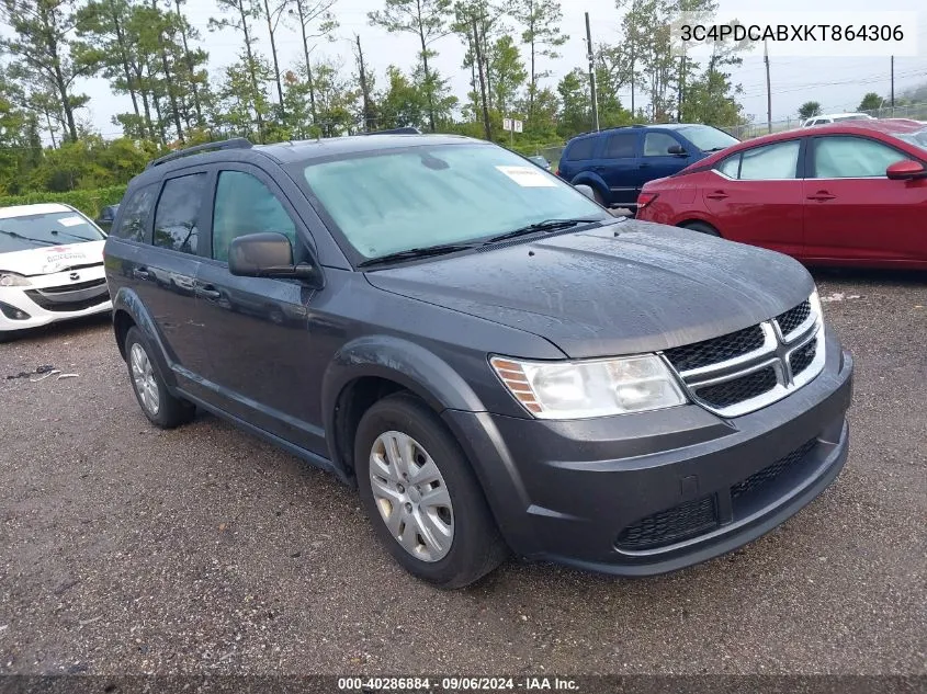 3C4PDCABXKT864306 2019 Dodge Journey Se