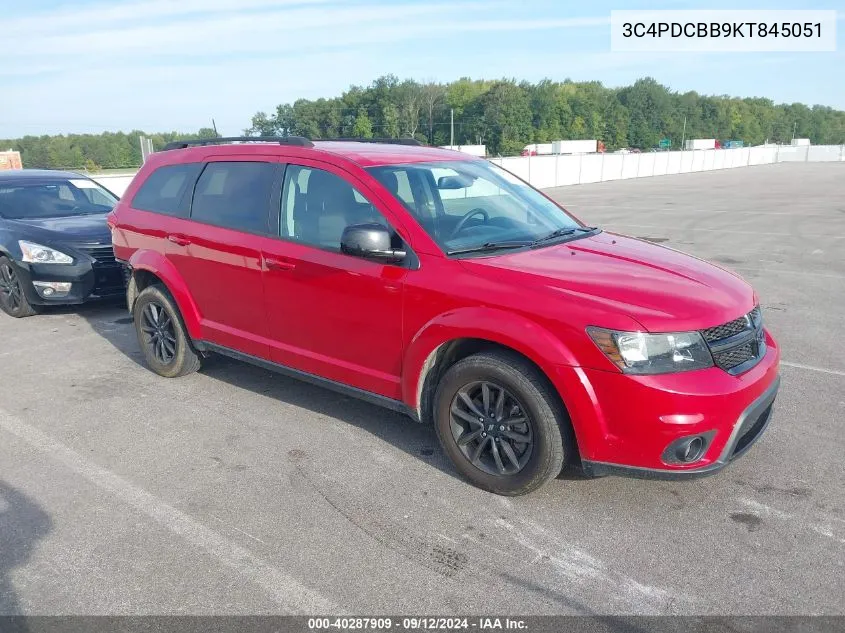 2019 Dodge Journey Se VIN: 3C4PDCBB9KT845051 Lot: 40287909