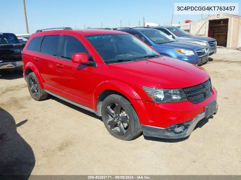 2019 Dodge Journey Crossroad VIN: 3C4PDCGG4KT763457 Lot: 40292171