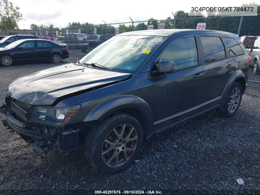 2019 Dodge Journey Gt VIN: 3C4PDDEG5KT784472 Lot: 40297675