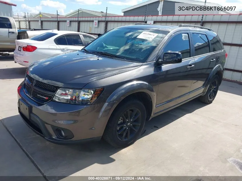 2019 Dodge Journey Se VIN: 3C4PDCBB6KT866097 Lot: 40328871