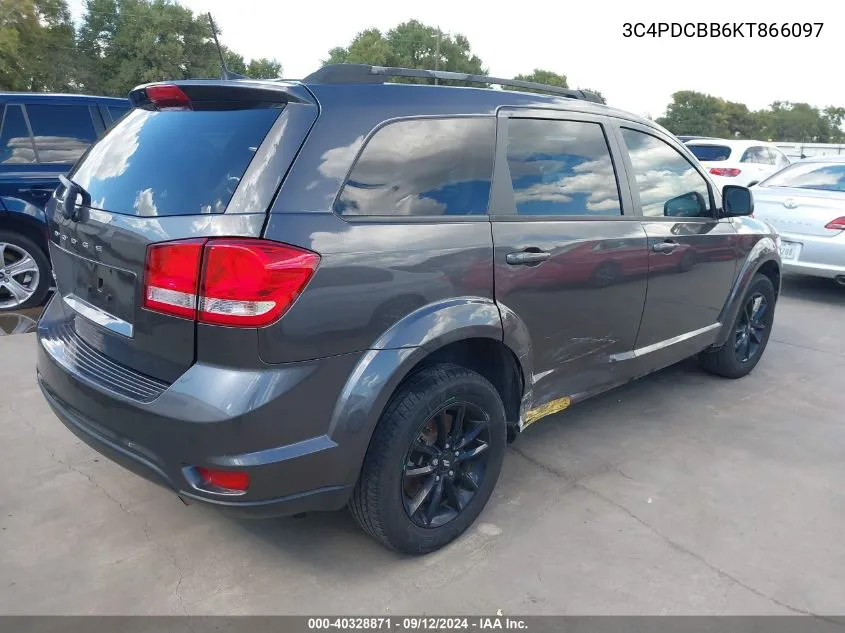 2019 Dodge Journey Se VIN: 3C4PDCBB6KT866097 Lot: 40328871