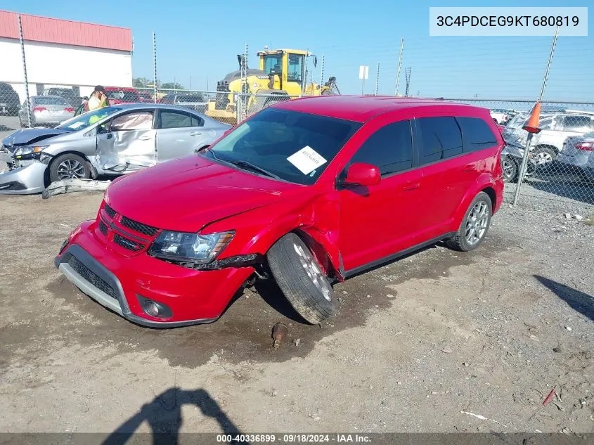 2019 Dodge Journey Gt VIN: 3C4PDCEG9KT680819 Lot: 40336899