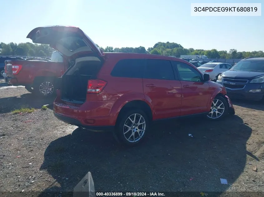 2019 Dodge Journey Gt VIN: 3C4PDCEG9KT680819 Lot: 40336899