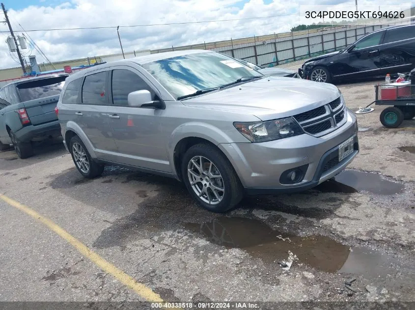 2019 Dodge Journey Gt Awd VIN: 3C4PDDEG5KT694626 Lot: 40338518