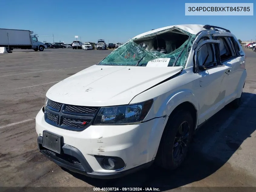 2019 Dodge Journey Se VIN: 3C4PDCBBXKT845785 Lot: 40338724