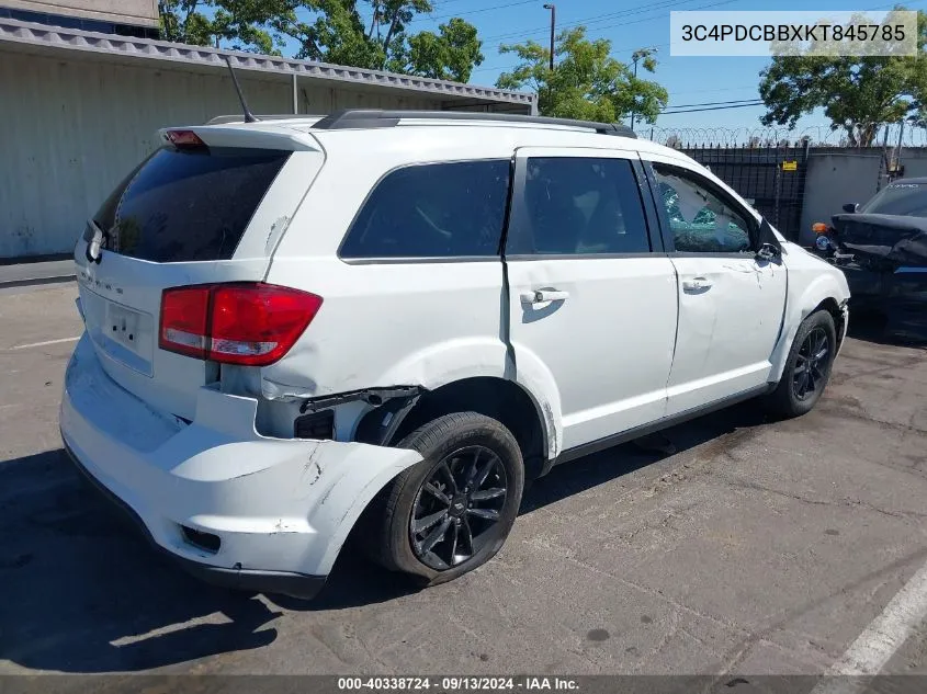 2019 Dodge Journey Se VIN: 3C4PDCBBXKT845785 Lot: 40338724