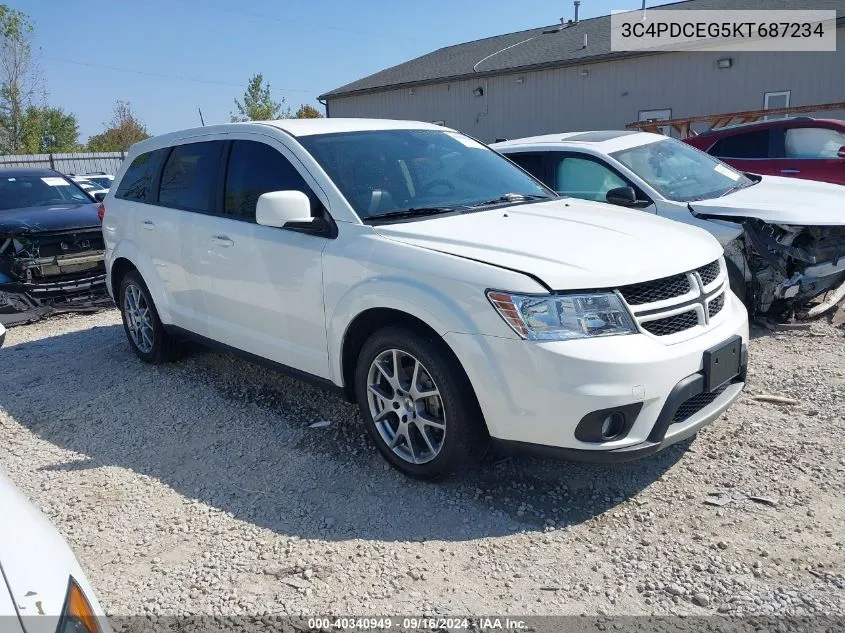 2019 Dodge Journey Gt VIN: 3C4PDCEG5KT687234 Lot: 40340949