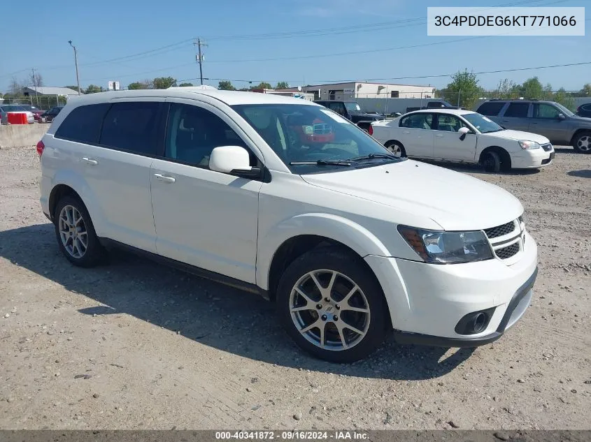 3C4PDDEG6KT771066 2019 Dodge Journey Gt Awd