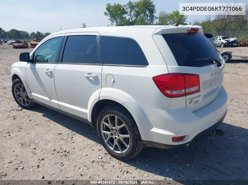 3C4PDDEG6KT771066 2019 Dodge Journey Gt Awd