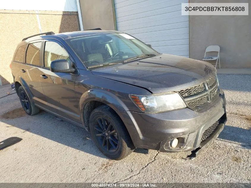 2019 Dodge Journey Se VIN: 3C4PDCBB7KT856808 Lot: 40374374