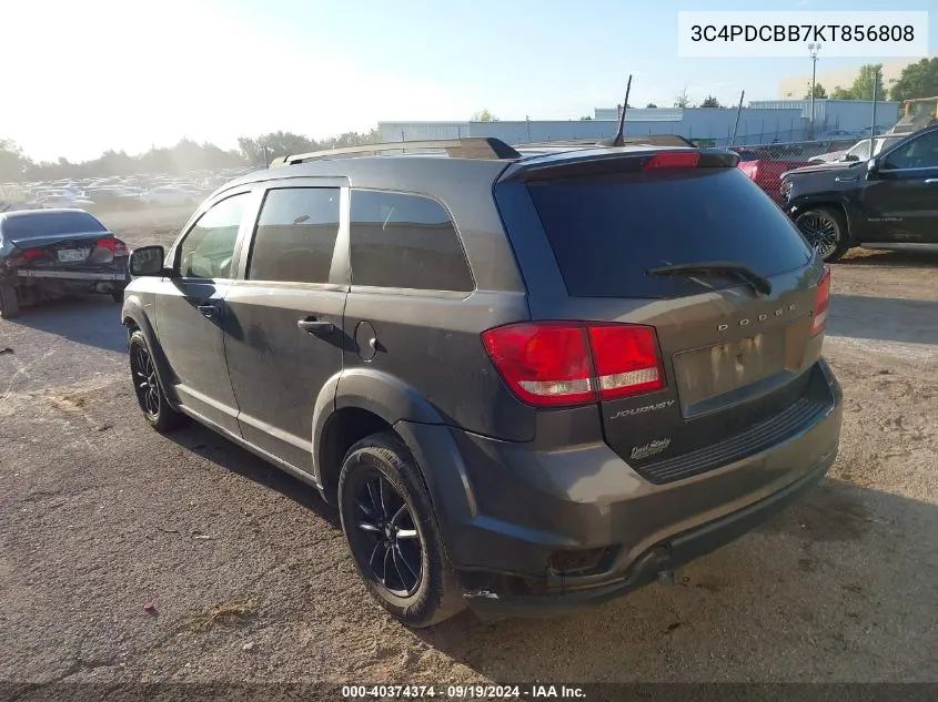 2019 Dodge Journey Se VIN: 3C4PDCBB7KT856808 Lot: 40374374