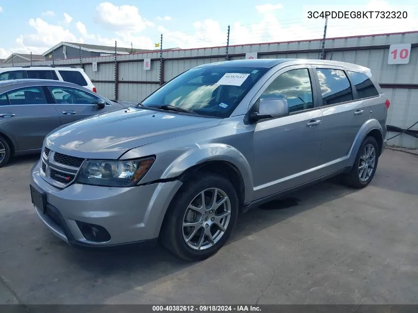 2019 Dodge Journey Gt Awd VIN: 3C4PDDEG8KT732320 Lot: 40382612