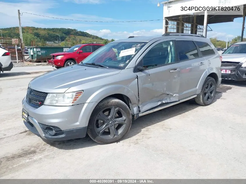 2019 Dodge Journey Crossroad VIN: 3C4PDCGG9KT820476 Lot: 40390391