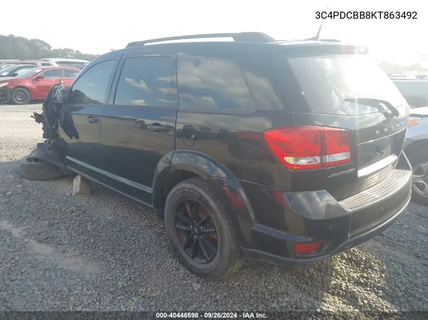 3C4PDCBB8KT863492 2019 Dodge Journey Se