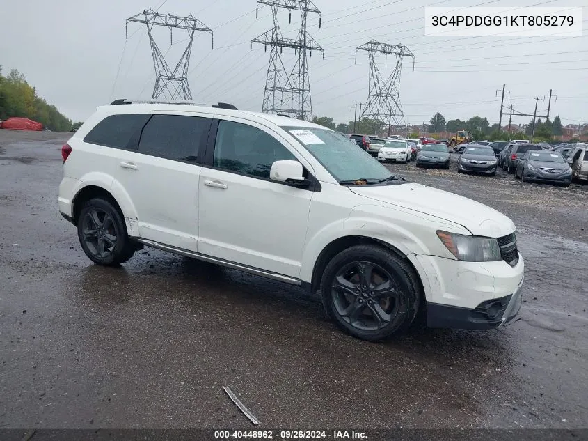 2019 Dodge Journey Crossroad Awd VIN: 3C4PDDGG1KT805279 Lot: 40448962