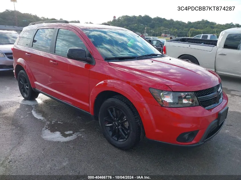 3C4PDCBB7KT874287 2019 Dodge Journey Se