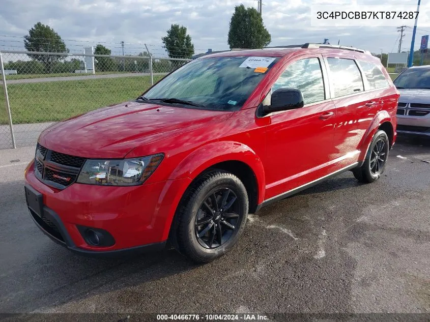 3C4PDCBB7KT874287 2019 Dodge Journey Se