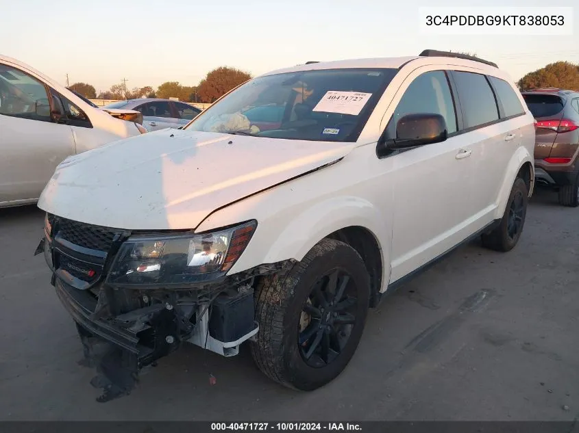 3C4PDDBG9KT838053 2019 Dodge Journey Se