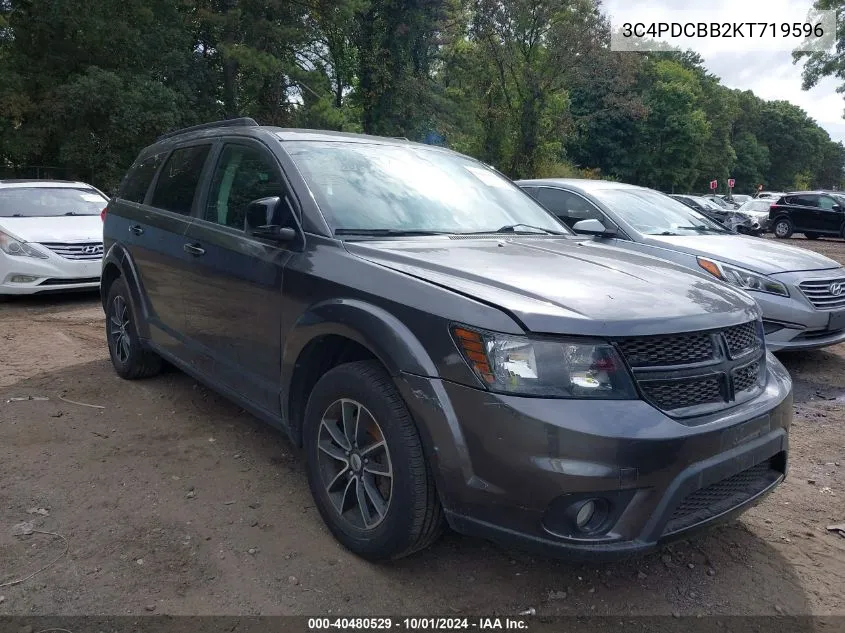 2019 Dodge Journey Se VIN: 3C4PDCBB2KT719596 Lot: 40480529