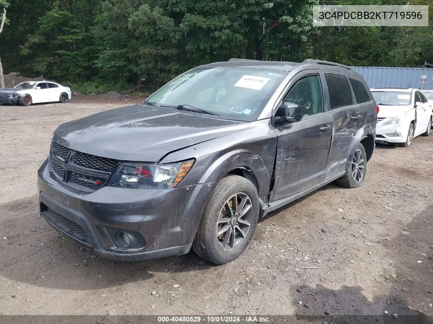 2019 Dodge Journey Se VIN: 3C4PDCBB2KT719596 Lot: 40480529