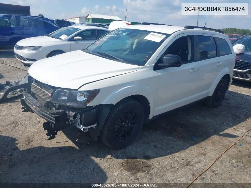 2019 Dodge Journey Se VIN: 3C4PDCBB4KT856474 Lot: 40526785