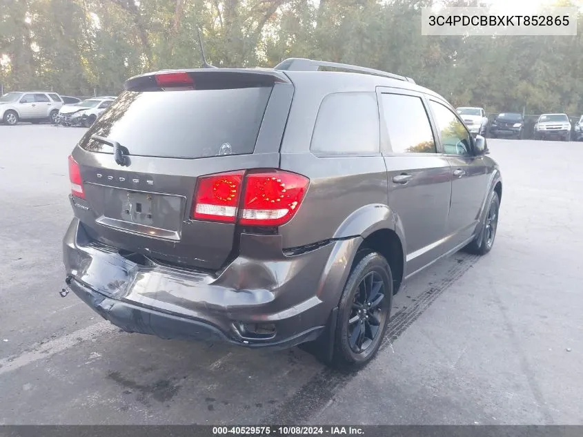 3C4PDCBBXKT852865 2019 Dodge Journey Se