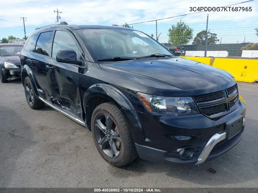 2019 Dodge Journey Crossroad Awd VIN: 3C4PDDGG7KT687965 Lot: 40538902