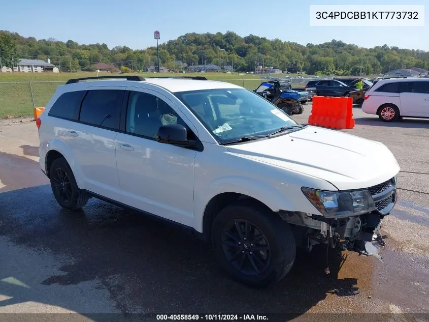 2019 Dodge Journey Se VIN: 3C4PDCBB1KT773732 Lot: 40558549