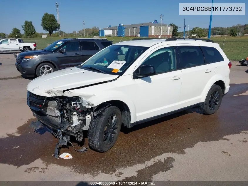 2019 Dodge Journey Se VIN: 3C4PDCBB1KT773732 Lot: 40558549