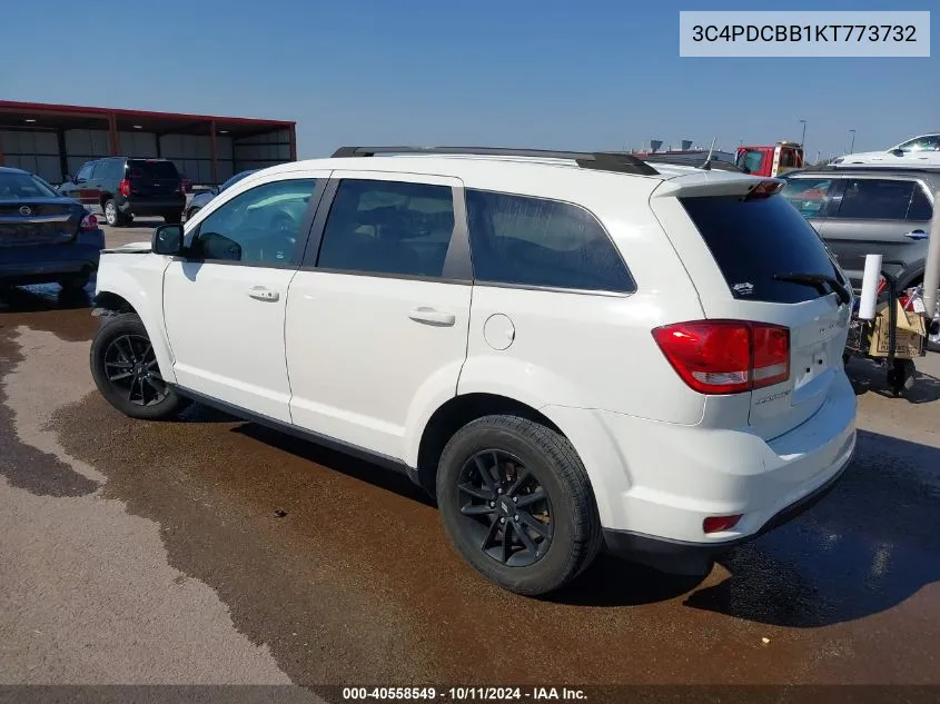 2019 Dodge Journey Se VIN: 3C4PDCBB1KT773732 Lot: 40558549