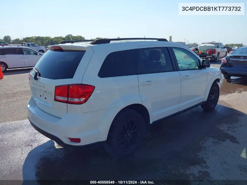 2019 Dodge Journey Se VIN: 3C4PDCBB1KT773732 Lot: 40558549