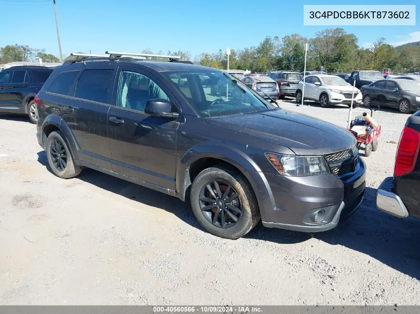 2019 Dodge Journey Se VIN: 3C4PDCBB6KT873602 Lot: 40560566