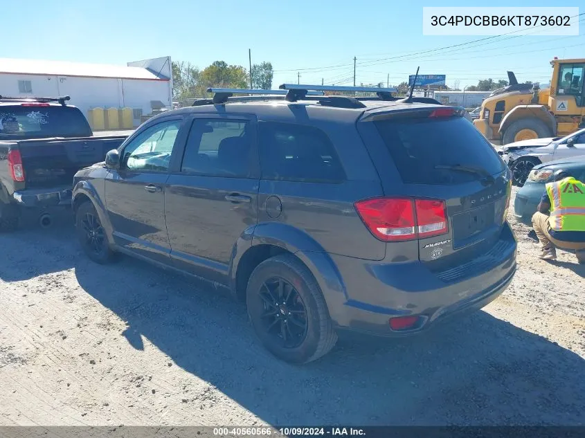 2019 Dodge Journey Se VIN: 3C4PDCBB6KT873602 Lot: 40560566