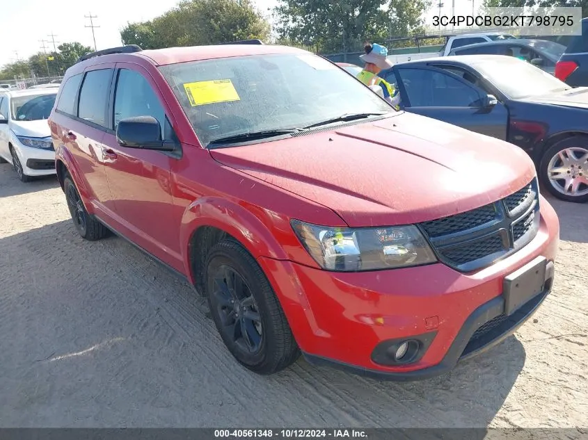 2019 Dodge Journey Se VIN: 3C4PDCBG2KT798795 Lot: 40561348