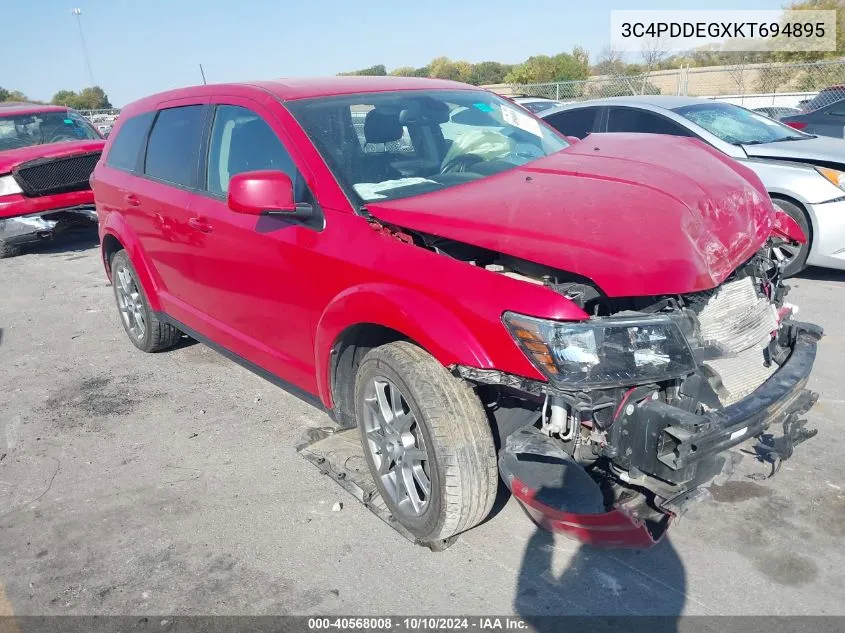 3C4PDDEGXKT694895 2019 Dodge Journey Gt Awd