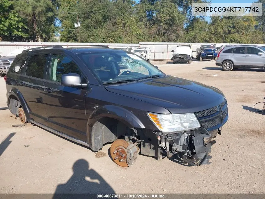 2019 Dodge Journey Crossroad VIN: 3C4PDCGG4KT717742 Lot: 40573811