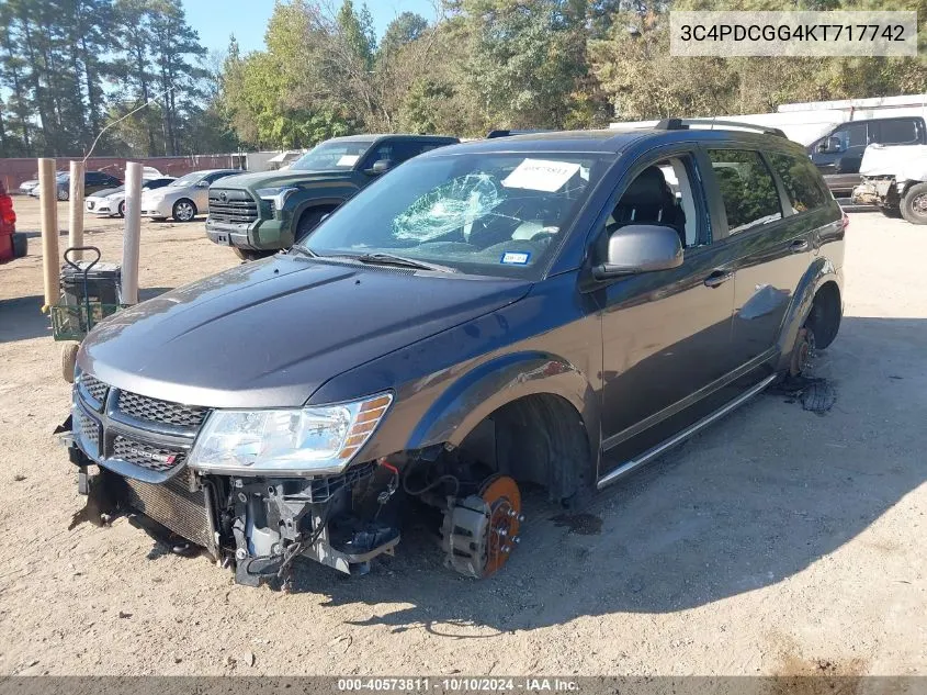 2019 Dodge Journey Crossroad VIN: 3C4PDCGG4KT717742 Lot: 40573811