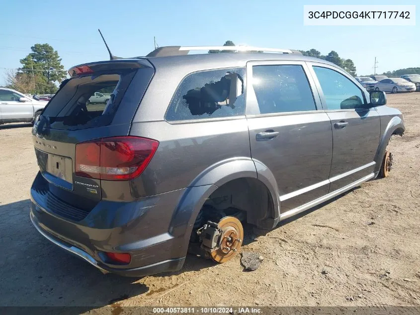 2019 Dodge Journey Crossroad VIN: 3C4PDCGG4KT717742 Lot: 40573811