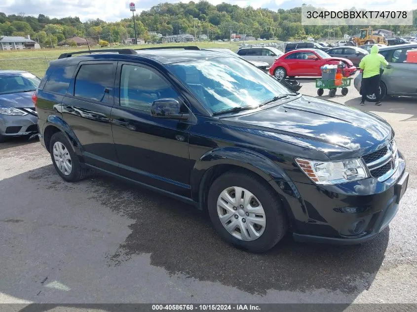 3C4PDCBBXKT747078 2019 Dodge Journey Se