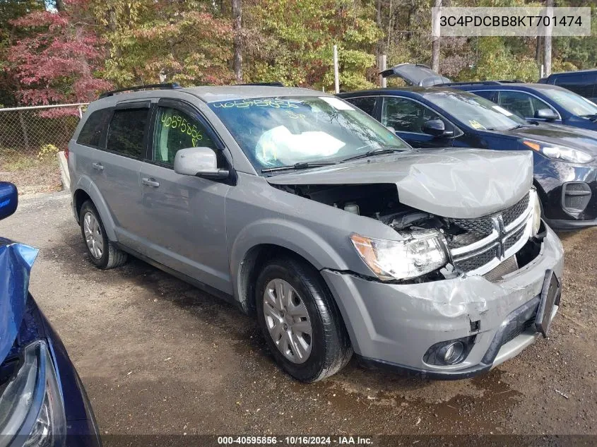 3C4PDCBB8KT701474 2019 Dodge Journey Se