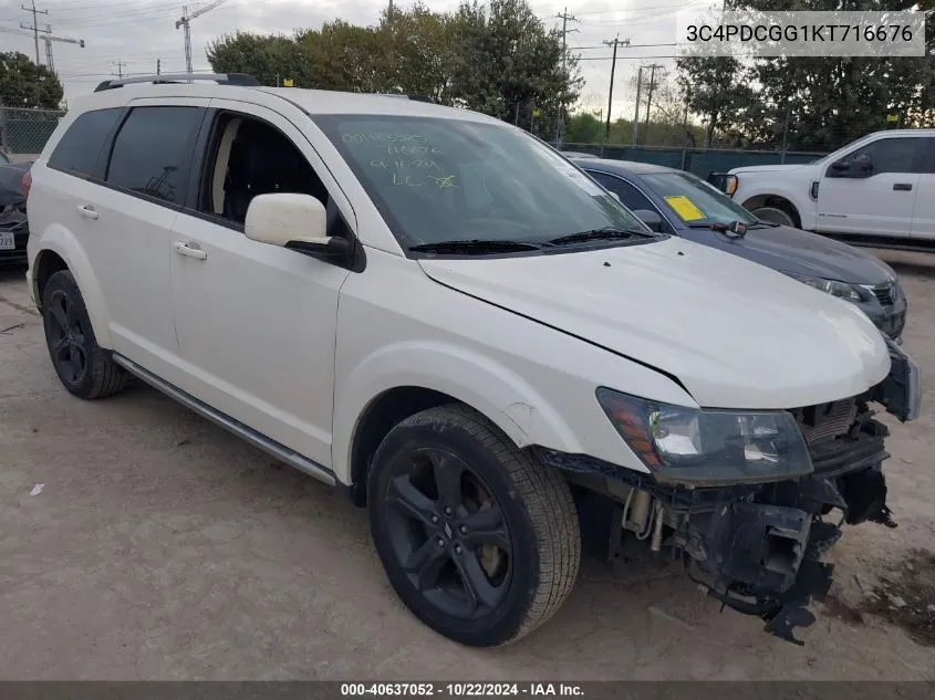 2019 Dodge Journey Crossroad VIN: 3C4PDCGG1KT716676 Lot: 40637052