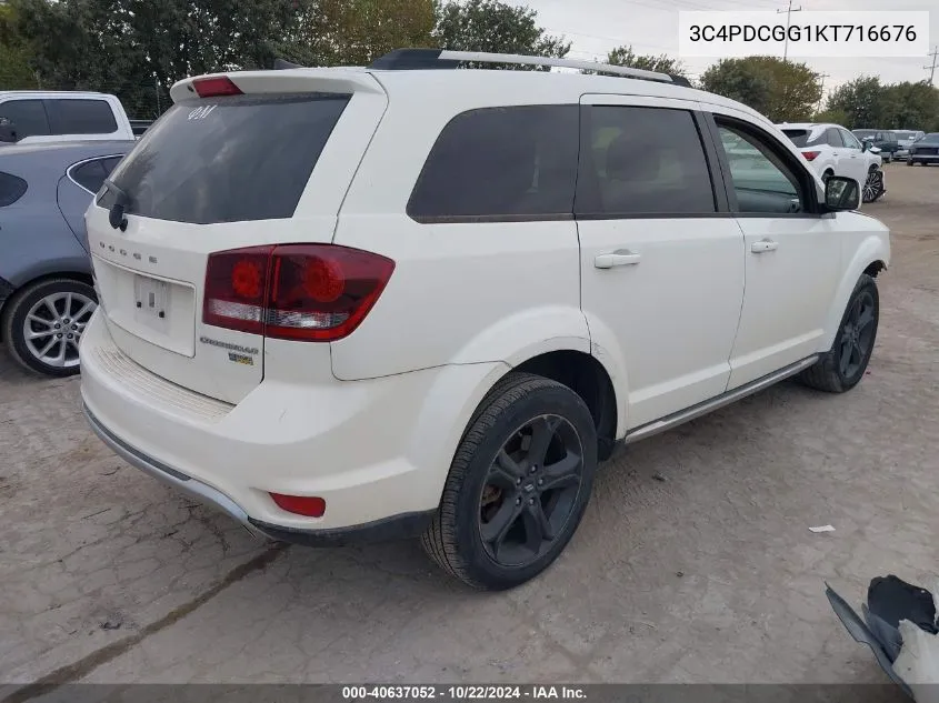 2019 Dodge Journey Crossroad VIN: 3C4PDCGG1KT716676 Lot: 40637052